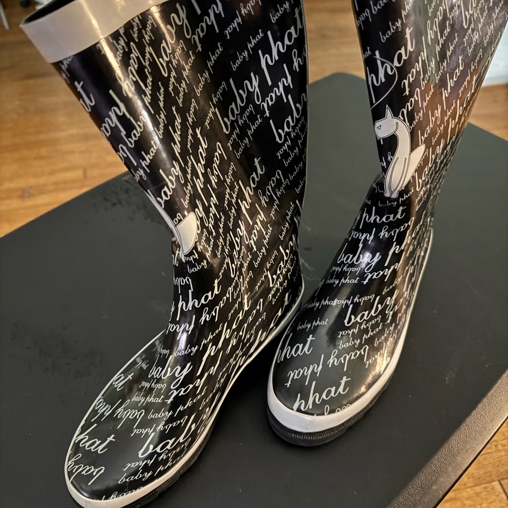 Stylish Black Rain Boots